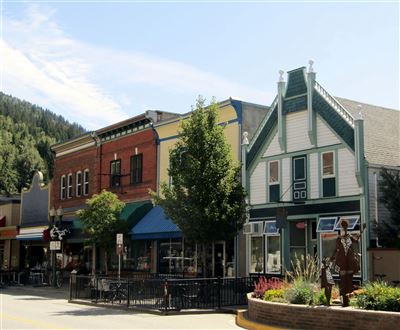 Viktorianische Häuser in Revelstoke